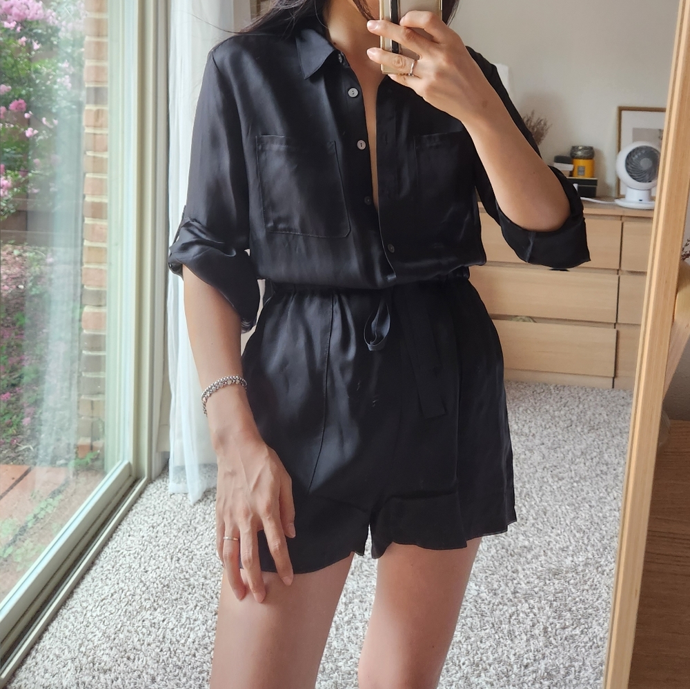 Cinq a sept silky romper